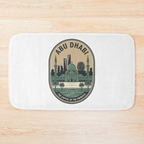 Item preview, Vintage Abu Dhabi Skyline Travel Badge designed and sold by k3rstman1.
