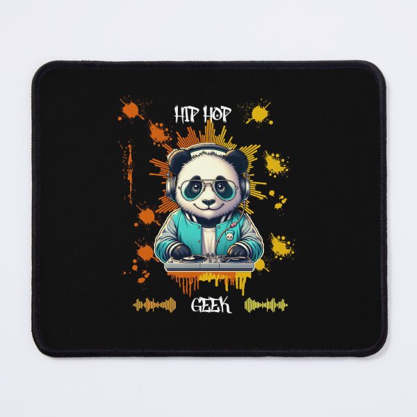Item preview, Hip Hop Geek, Rap, DJ, Panda designed and sold by bluesquidink.