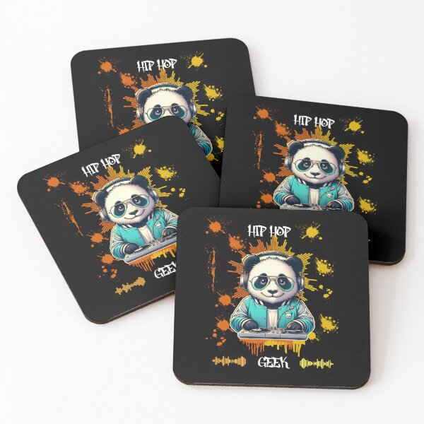 Item preview, Hip Hop Geek, Rap, DJ, Panda designed and sold by bluesquidink.