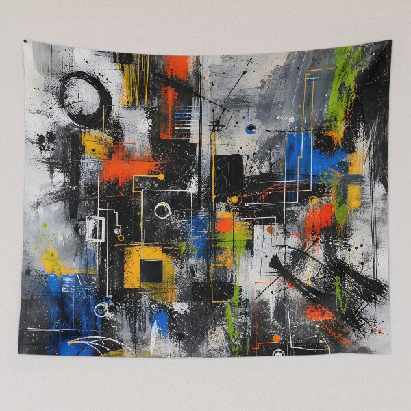 Item preview, Chaotic Harmony – Abstract Geometric Energy designed and sold by MIXAR Studio.