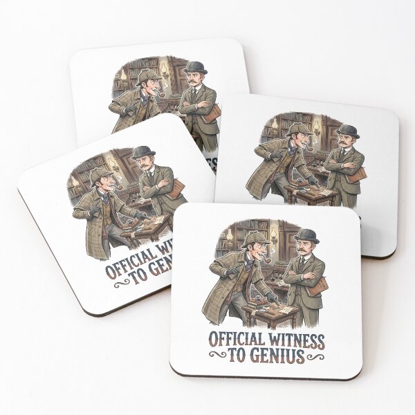 Item preview, Official Witness to Genius Sherlock Holmes and Watson Design designed and sold by Fenay Designs.