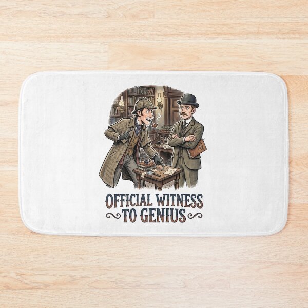 Item preview, Official Witness to Genius Sherlock Holmes and Watson Design designed and sold by Fenay Designs.