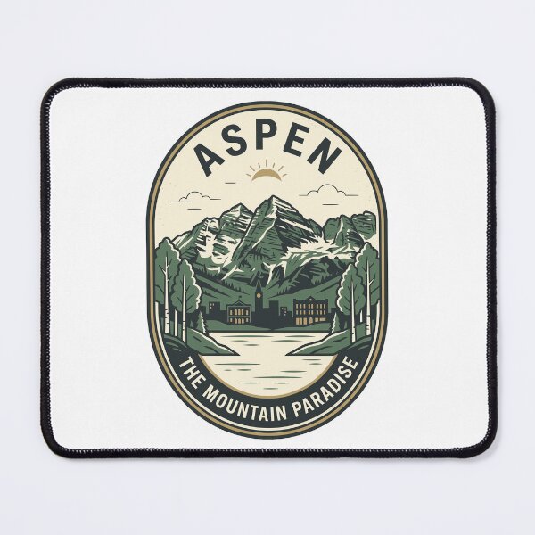 Item preview, Vintage Aspen Colorado Mountain Paradise Travel Badge designed and sold by k3rstman1.