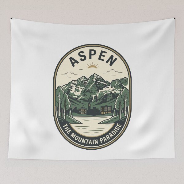 Item preview, Vintage Aspen Colorado Mountain Paradise Travel Badge designed and sold by k3rstman1.