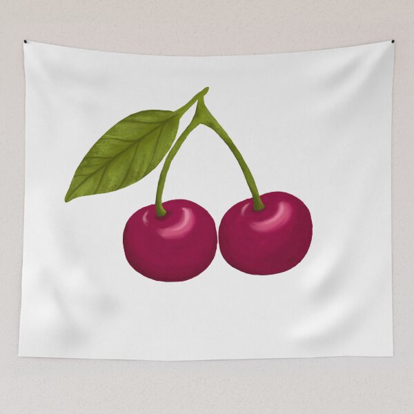 Item preview, Sweet Hand Painted Cherry Illustration designed and sold by Jessica Morris Designs.