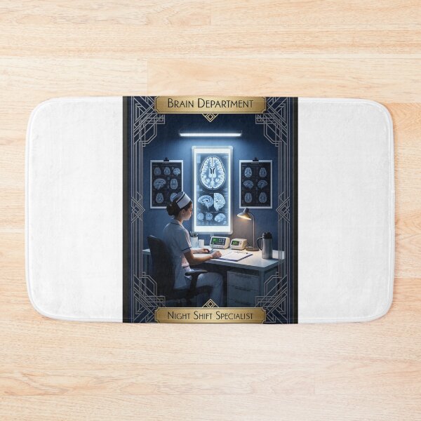 Item preview, Brain Department Night Shift Specialist Nurse Humor Design designed and sold by YMLux.