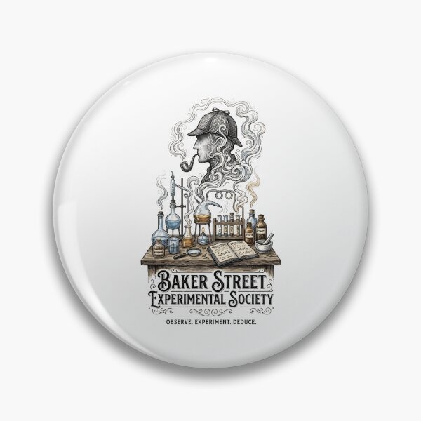 Artikelvorschau, Baker Street Experimental Society Sherlock Holmes Chemiedesign entworfen und verkauft von Fenay Designs.