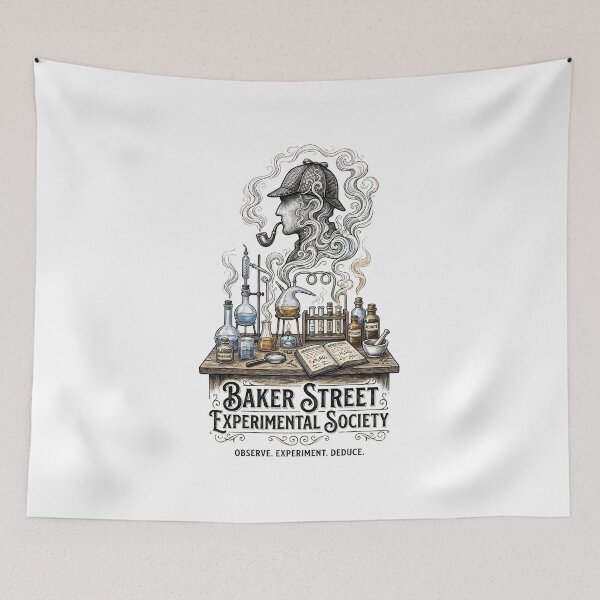 Item preview, Baker Street Experimental Society Sherlock Holmes Chemistry Design designed and sold by Fenay Designs.