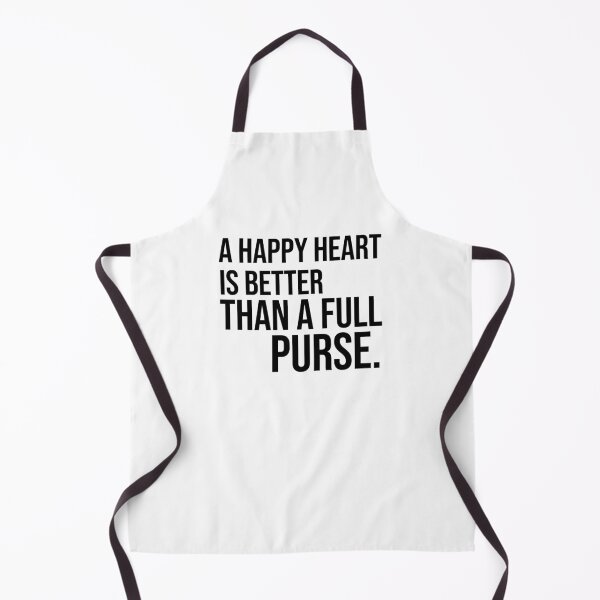 Item preview, A happy heart is better than a full purse wise quotes and proverbs designed and sold by Pikkalo.