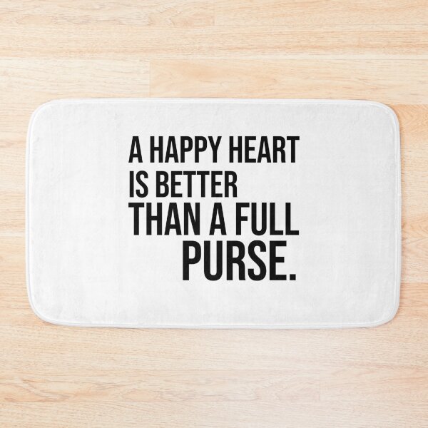 Item preview, A happy heart is better than a full purse wise quotes and proverbs designed and sold by Pikkalo.