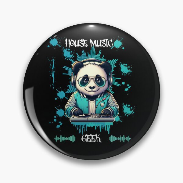 Item preview, House Music Geek, DJ, Panda designed and sold by bluesquidink.