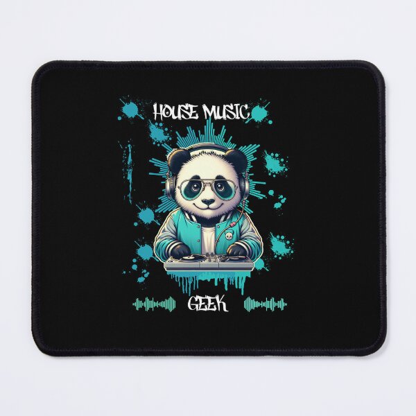 Item preview, House Music Geek, DJ, Panda designed and sold by bluesquidink.