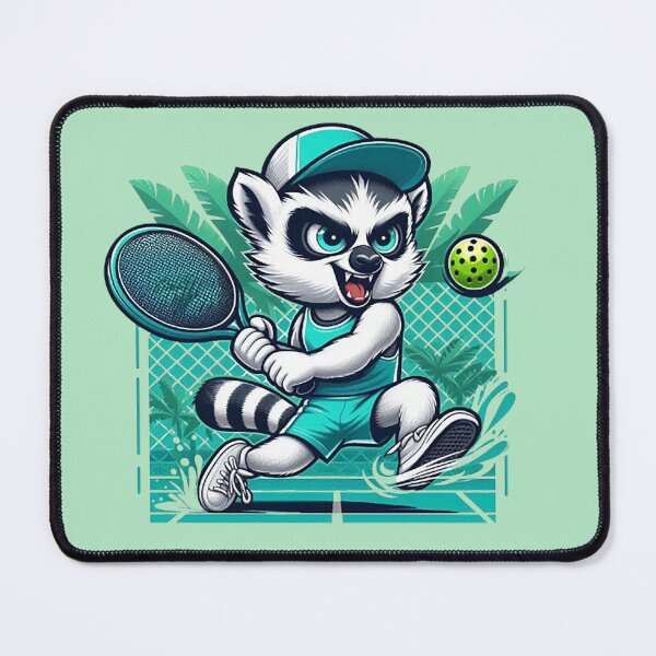 Item preview, Pickleball Lemur – Tropical Sports Animal Art designed and sold by Dogandesighn.