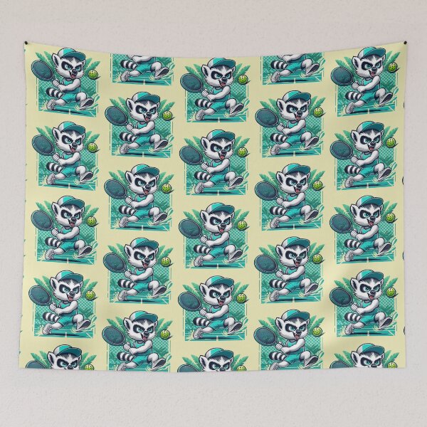 Item preview, Pickleball Lemur – Tropical Sports Animal Art designed and sold by Dogandesighn.