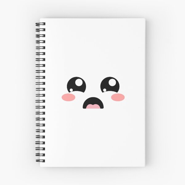 Item preview, Cute kawaii blushing open mouth sad face designed and sold by BlushyPrint.