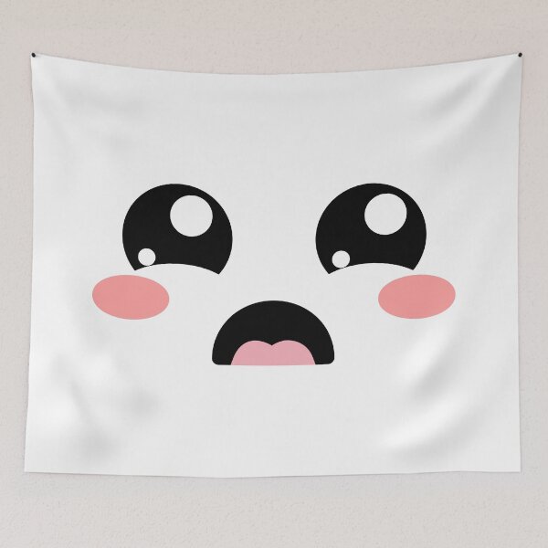 Item preview, Cute kawaii blushing open mouth sad face designed and sold by BlushyPrint.