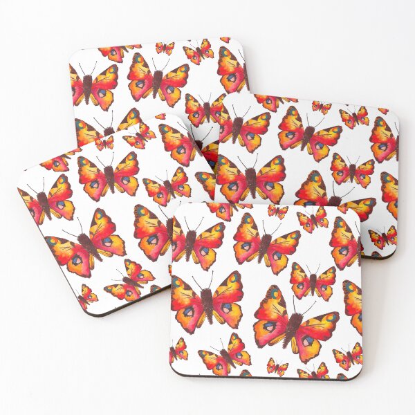 Item preview, Watercolor Peacock Butterfly Pattern designed and sold by Jessica Morris Designs.