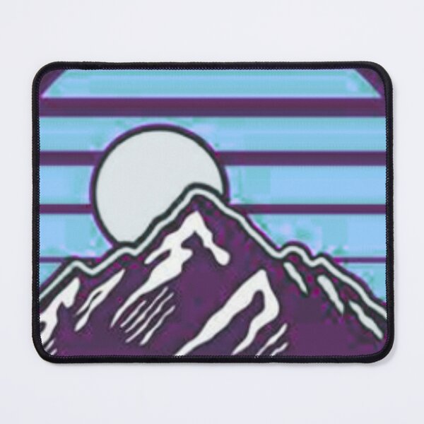 Item preview, The Great Outdoor - Retro Synthwave Mountain Badge designed and sold by PACS0011.