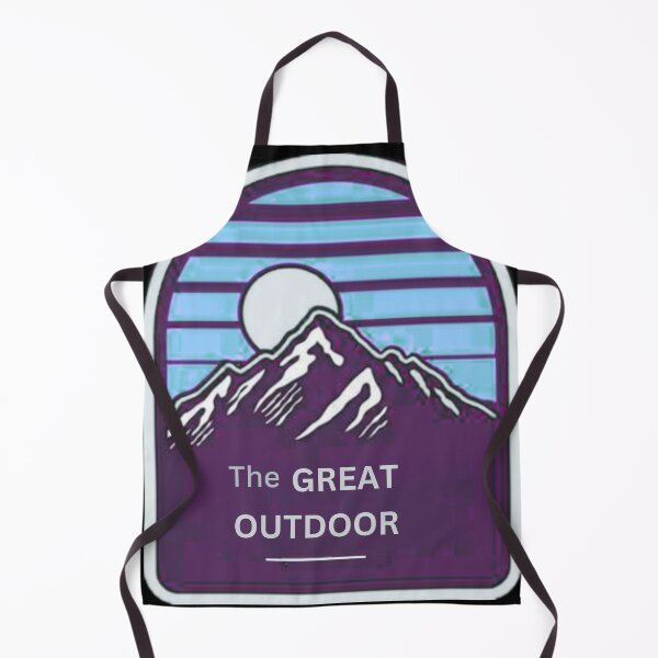 Item preview, The Great Outdoor - Retro Synthwave Mountain Badge designed and sold by PACS0011.