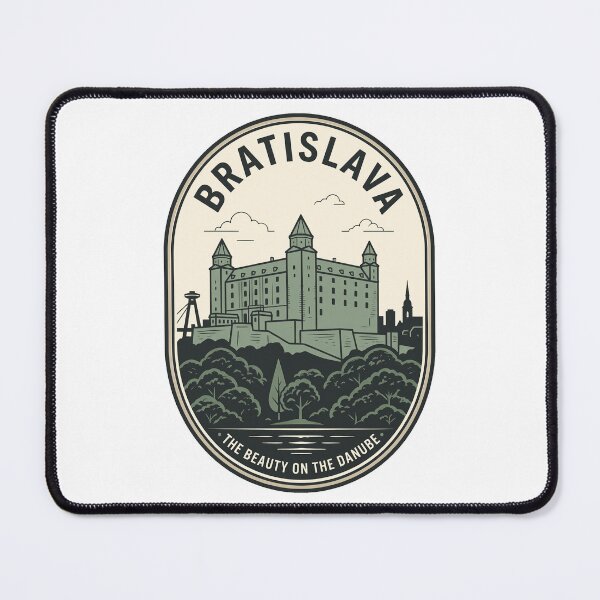 Item preview, Bratislava Castle Slovakia Vintage Travel Emblem designed and sold by k3rstman1.