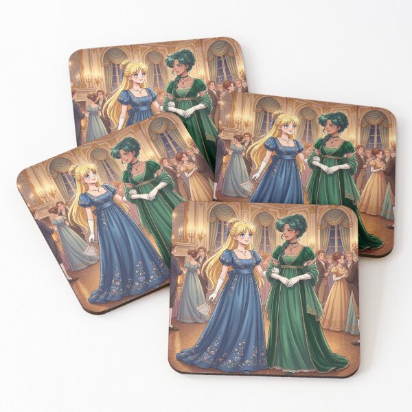Item preview, Minako and Setsuna at the Ball designed and sold by Solace Sparkles.