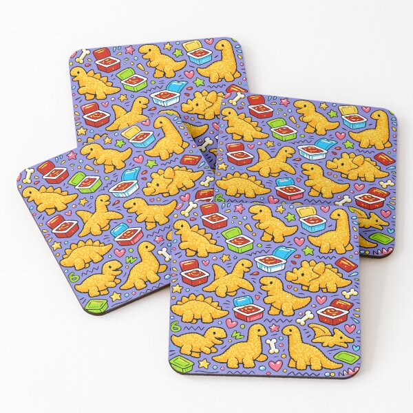Item preview, Dino Chicken Nugget Pattern T-Rex Dinosaur Nugget  designed and sold by Colorfulman.