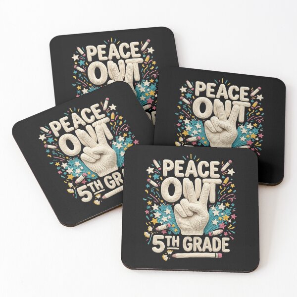 Item preview, Peace Out 5th Grade design Last Day Of Fifth Grade Peace Out Fifth Grade design, Kids Graduation Gift Graphic Tee designed and sold by AsturShop.