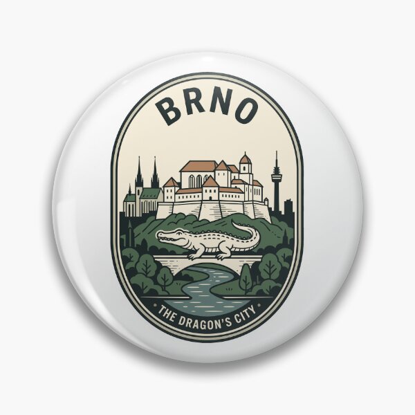 Item preview, Brno Dragon City Czech Republic Vintage Skyline designed and sold by k3rstman1.