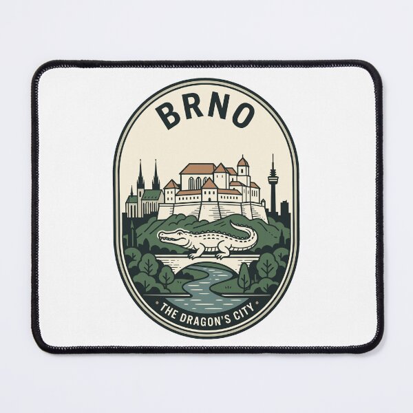 Item preview, Brno Dragon City Czech Republic Vintage Skyline designed and sold by k3rstman1.