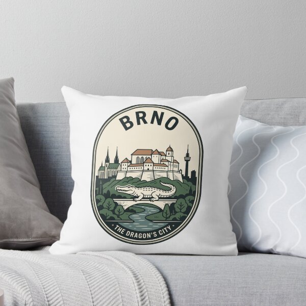 Item preview, Brno Dragon City Czech Republic Vintage Skyline designed and sold by k3rstman1.