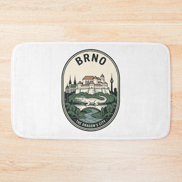 Item preview, Brno Dragon City Czech Republic Vintage Skyline designed and sold by k3rstman1.