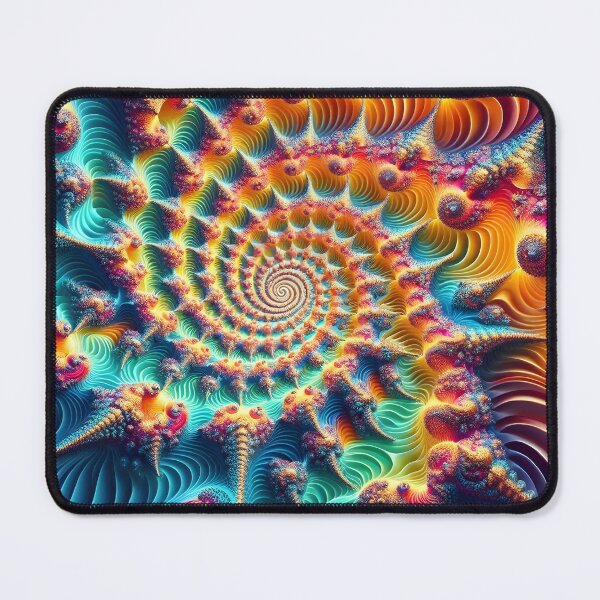 Item preview, Vibrant Fractal Spiral Psychedelic Abstract Art designed and sold by Sybille-Yates.