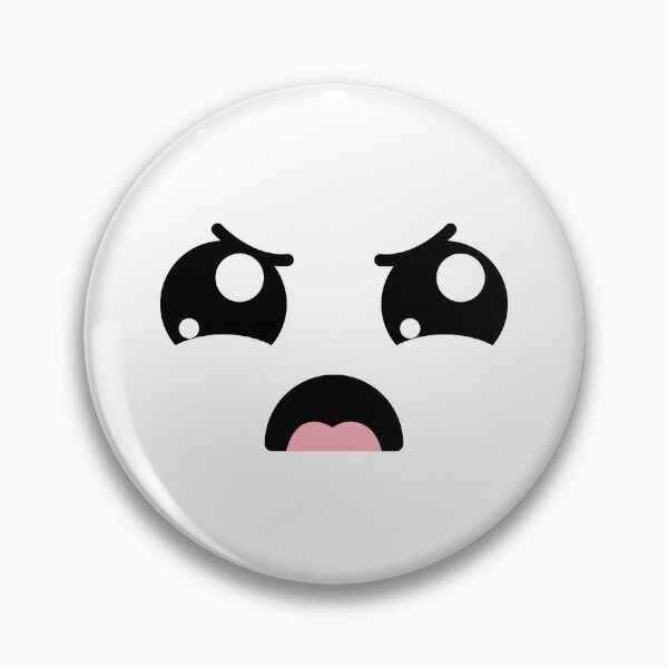 Item preview, Adorable kawaii angry eyebrows face designed and sold by BlushyPrint.