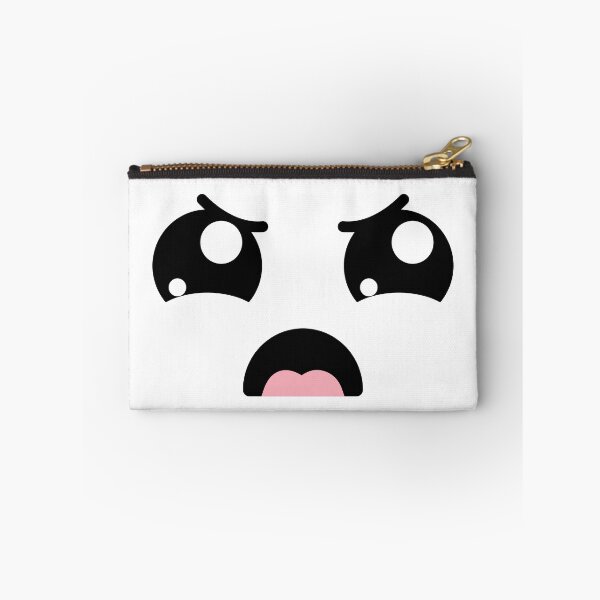 Item preview, Adorable kawaii angry eyebrows face designed and sold by BlushyPrint.