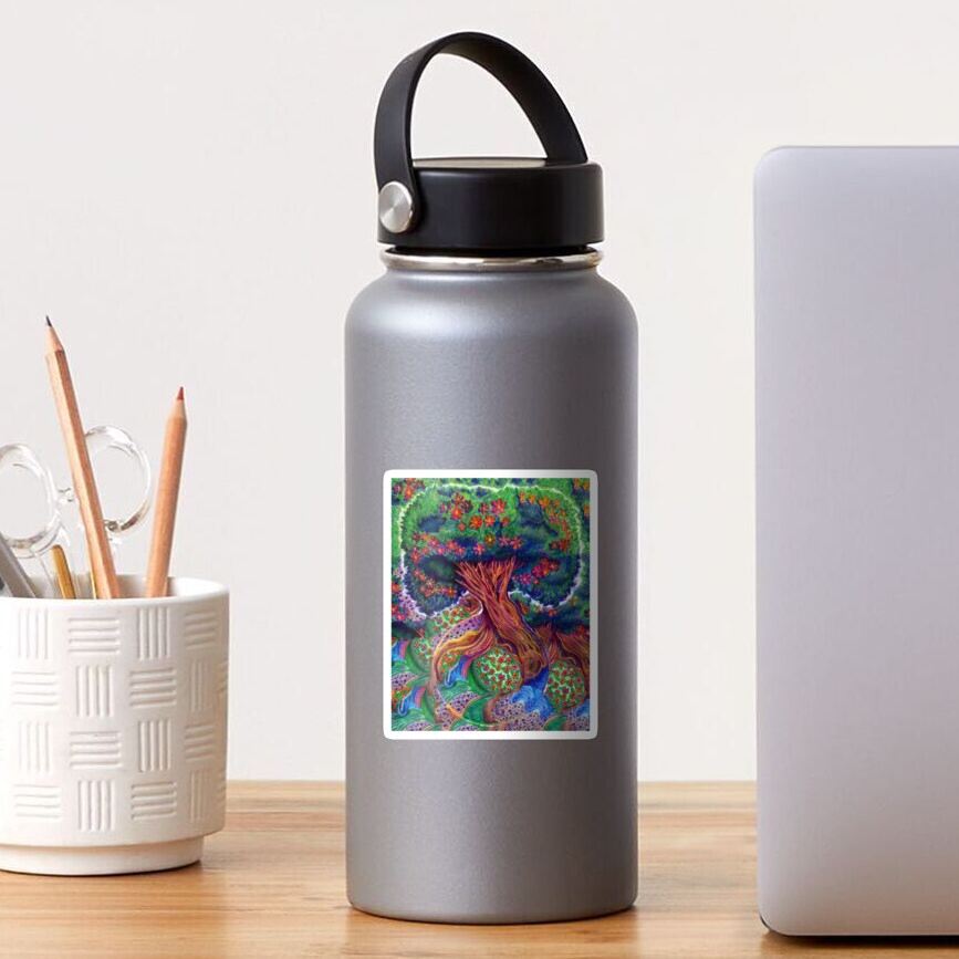 Tree of Eden in Color Sticker