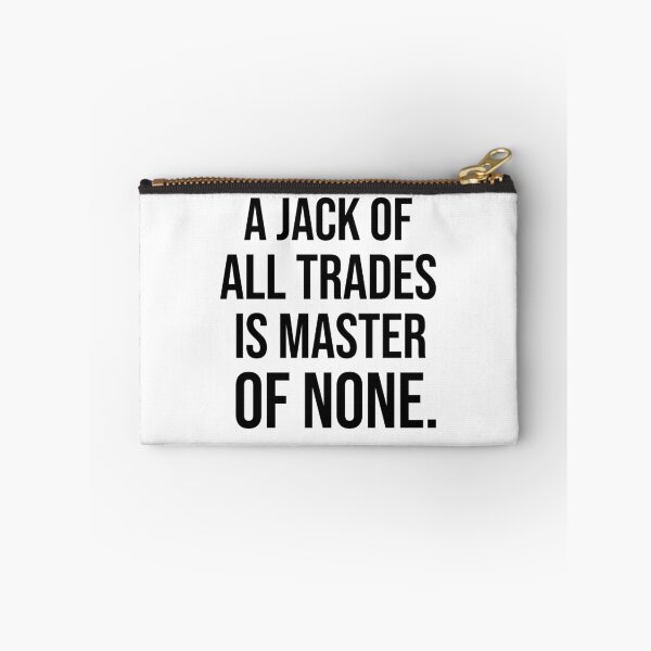 Item preview, A jack of all trades is master of none American English proverbs designed and sold by Pikkalo.