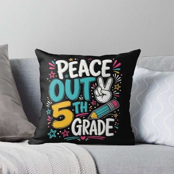 Item preview, Funny Peace Out 5th Grade design Last Day Of Fifth Grade Peace Out Fifth Grade design, Kids Graduation Gift Graphic Tee designed and sold by AsturShop.