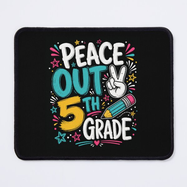 Item preview, Funny Peace Out 5th Grade design Last Day Of Fifth Grade Peace Out Fifth Grade design, Kids Graduation Gift Graphic Tee designed and sold by AsturShop.