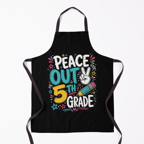 Item preview, Funny Peace Out 5th Grade design Last Day Of Fifth Grade Peace Out Fifth Grade design, Kids Graduation Gift Graphic Tee designed and sold by AsturShop.