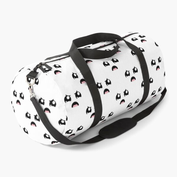 Item preview, Adorable kawaii angry eyebrows face pattern designed and sold by BlushyPrint.