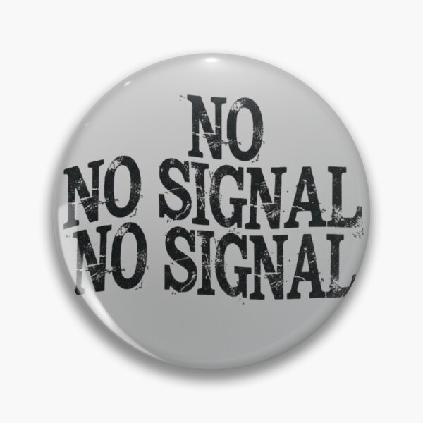 Item preview, No Signal Distressed Slogan Tee — Statement Shirt designed and sold by Ditstyle.