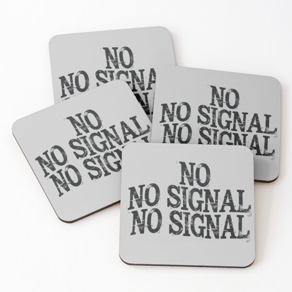 Item preview, No Signal Distressed Slogan Tee — Statement Shirt designed and sold by Ditstyle.