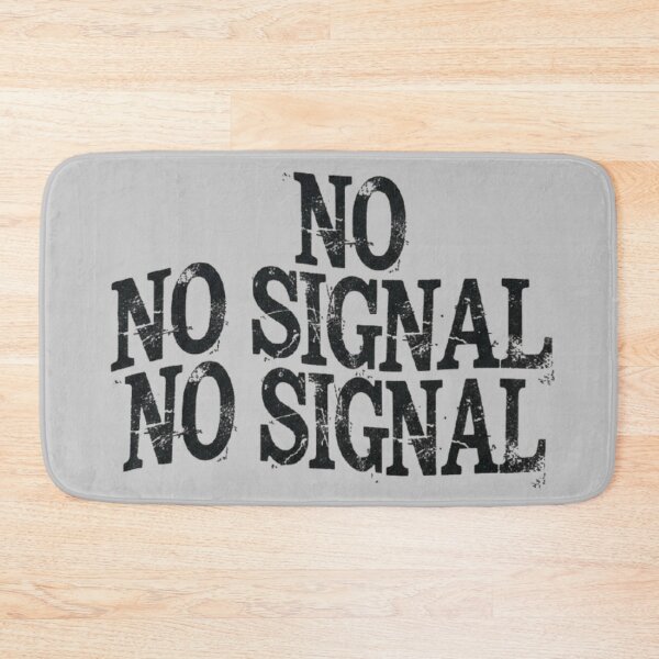 Item preview, No Signal Distressed Slogan Tee — Statement Shirt designed and sold by Ditstyle.