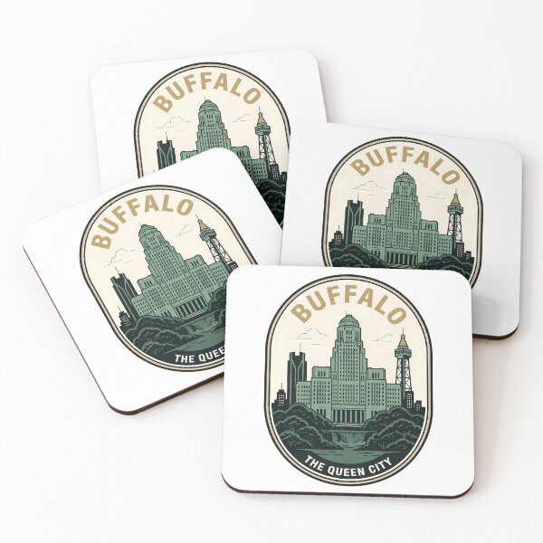 Item preview, Buffalo NY Queen City Art Deco Skyline designed and sold by k3rstman1.