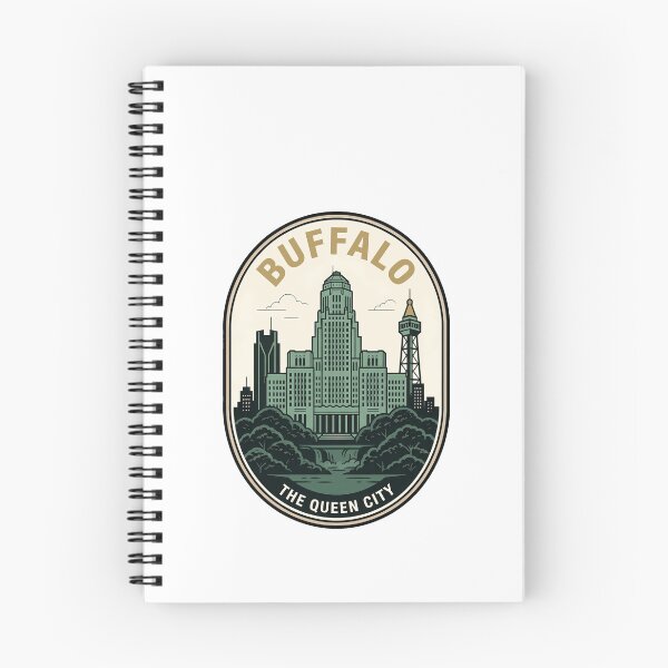 Item preview, Buffalo NY Queen City Art Deco Skyline designed and sold by k3rstman1.