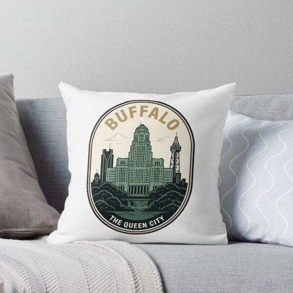Item preview, Buffalo NY Queen City Art Deco Skyline designed and sold by k3rstman1.