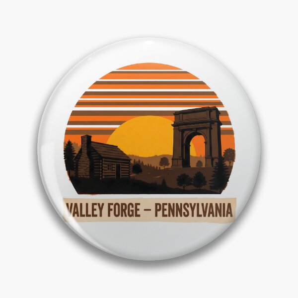 Item preview, Valley Forge Pennsylvania Retro Sunset National Park Art designed and sold by LoliDesignShop.