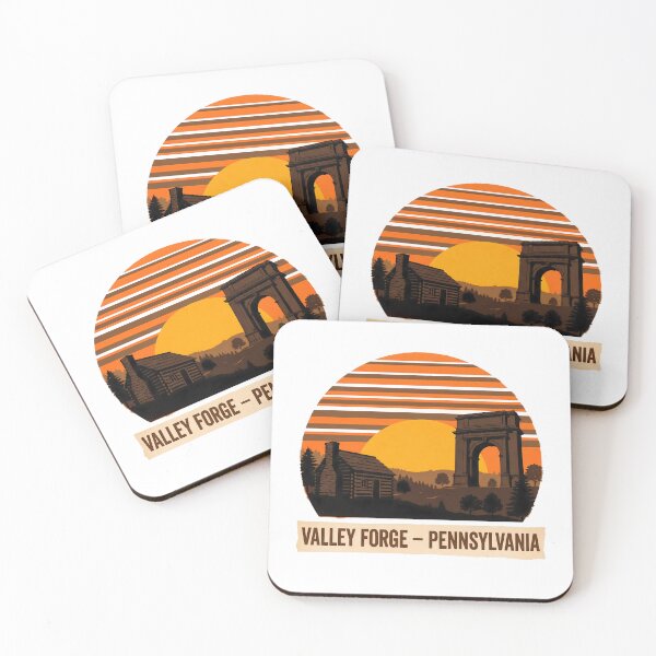Item preview, Valley Forge Pennsylvania Retro Sunset National Park Art designed and sold by LoliDesignShop.