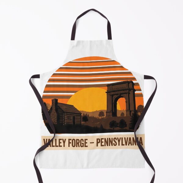 Item preview, Valley Forge Pennsylvania Retro Sunset National Park Art designed and sold by LoliDesignShop.