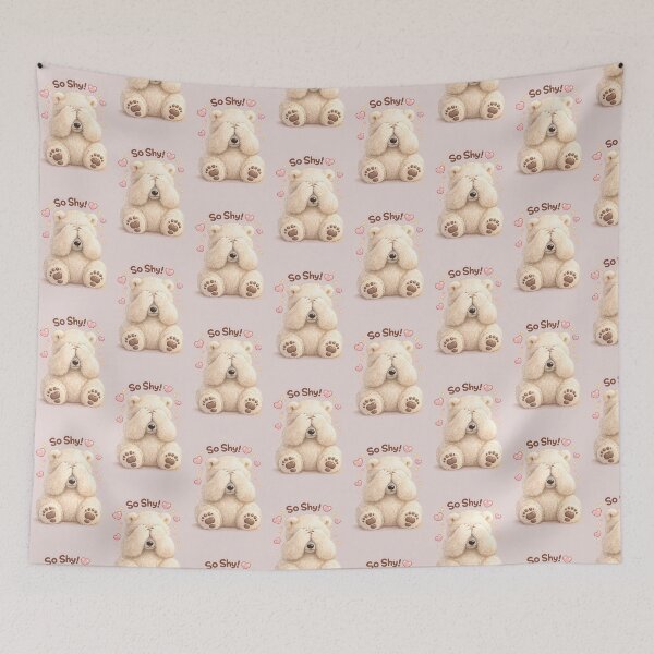 Item preview, Shy bear illustration designed and sold by Design by Sara.